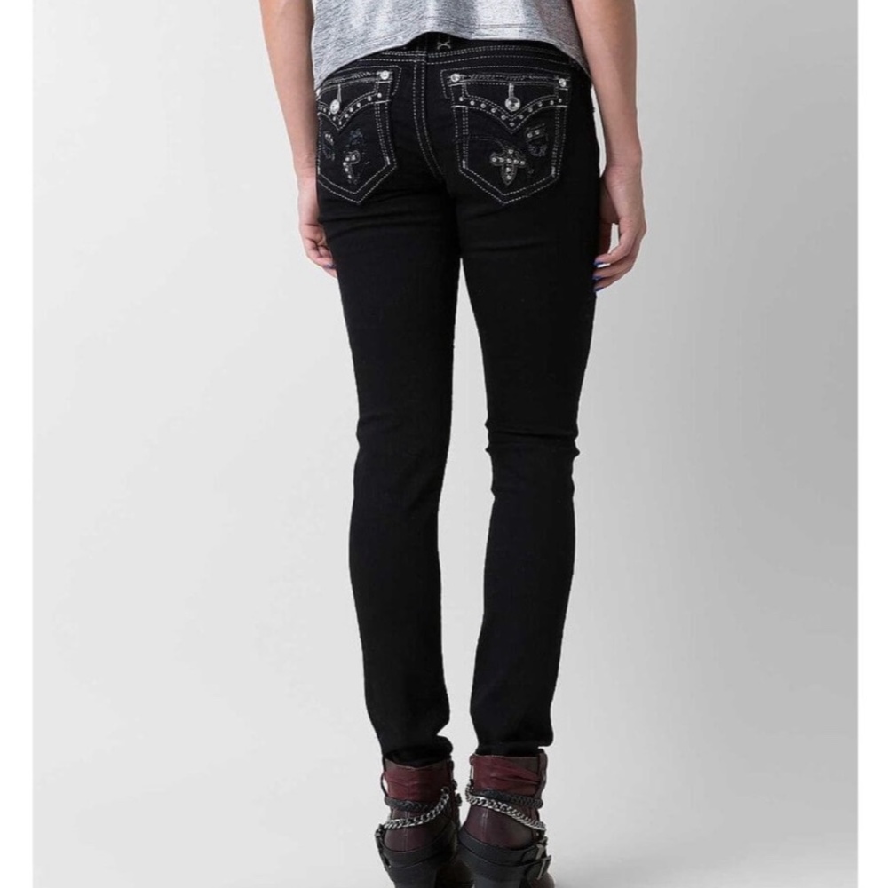 Rock Revival Iselin Black Skinny Jeans 27